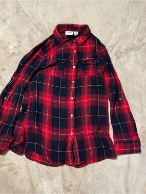 Red Plaid Button-Up Shirt for Kids by Cato